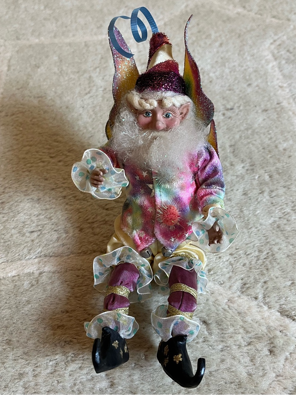 Vintage Mark Roberts Happy Birthday Fairy Rainbow Wings